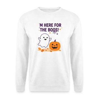 Ich bin hier für den wütenden Geist – lustiges Halloween - Unisex Pullover - Weiß - Vorne