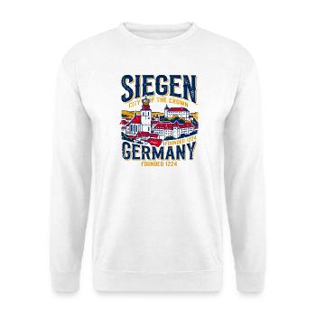 Vintage Siegen Germany City Of The Crown - Unisex Sweatshirt - white - Front