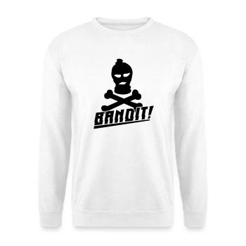 bandit skimaske - Unisex Pullover - Weiß - Vorne