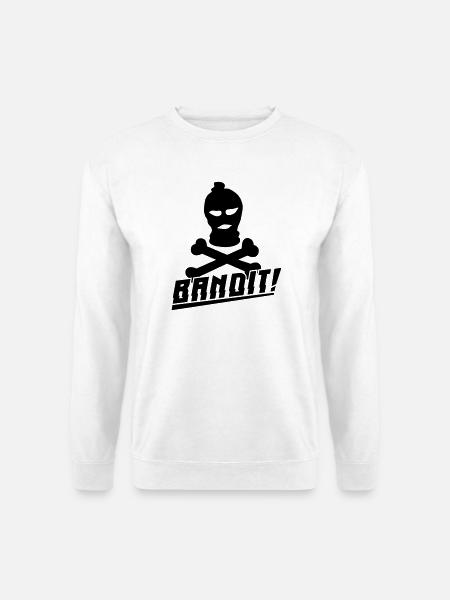 bandit skimaske - Unisex Sweatshirt - white