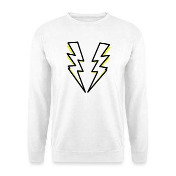 Lightning flash lighting - Unisex Sweatshirt - white - Front