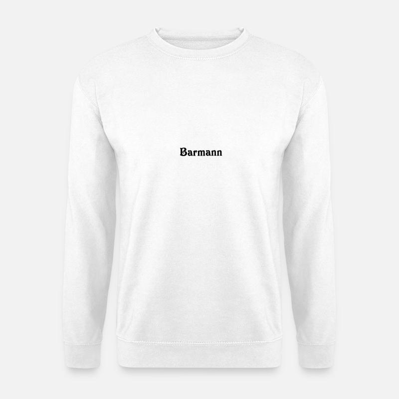 Barman - Alpha. Echt. Keine Kompromisse - Unisex Pullover - Weiß