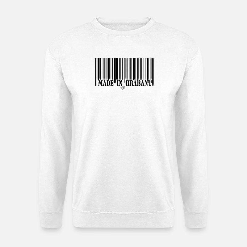 BARCODE Hergestellt in Brabant - Unisex Pullover - Weiß