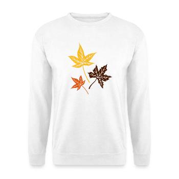 Les feuilles d'automne. Érable, été indien. Canada - Sweat-shirt Unisexe - blanc - Devant