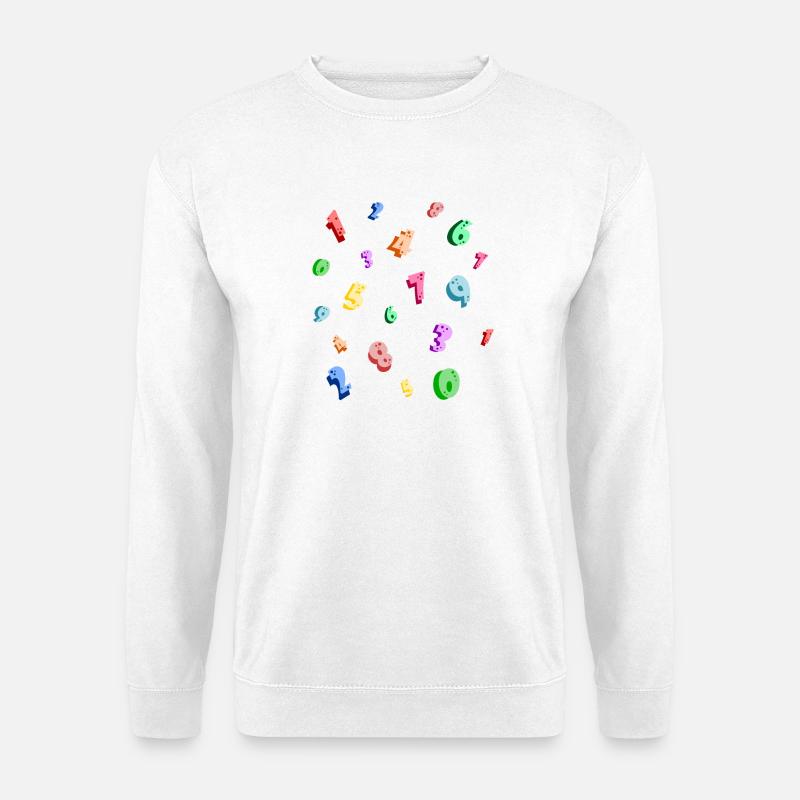 Zahl - Unisex Pullover - Weiß