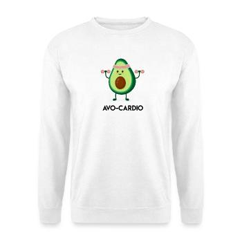 Avocado Fitnessheld - Unisex Pullover - Weiß - Vorne