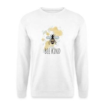 Biene Be Bee Kind - Unisex Pullover - Weiß - Vorne