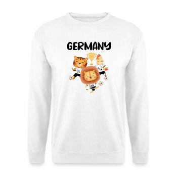 Football team Germany Animals Football Gift - Unisex Sweatshirt - white - Front