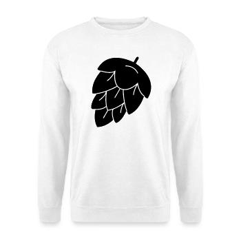 houblon pour la bière - Sweat-shirt Unisexe - blanc - Devant