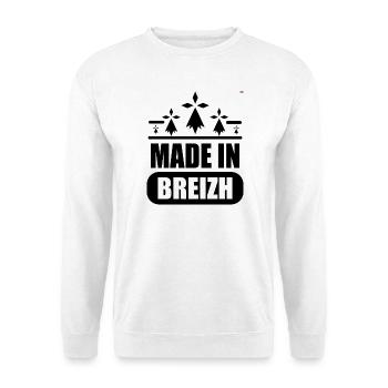 Made in BREIZH - Sweat-shirt Unisexe - blanc - Devant