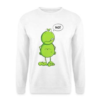 Funny No Frog I No Nö Statement - Unisex Sweatshirt - white - Front