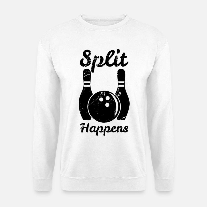 Bowling Wortspiel - Unisex Pullover - Weiß