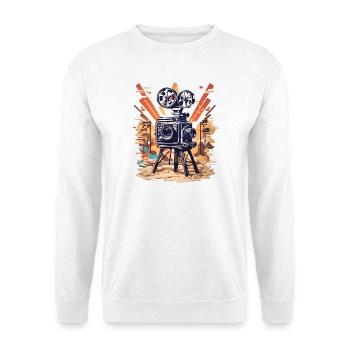 Retro Film Kamera - Unisex Pullover - Weiß - Vorne