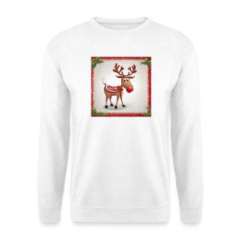 Noël de renne - Sweat-shirt Unisexe - blanc - Devant