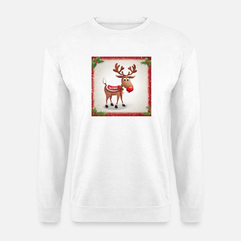 Reindeer Christmas - Unisex Sweatshirt - white