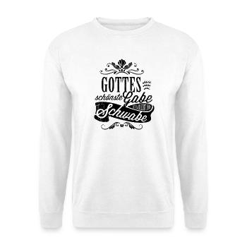 Gottes schönste Gabe ist der Schwabe - Unisex Pullover - Weiß - Vorne