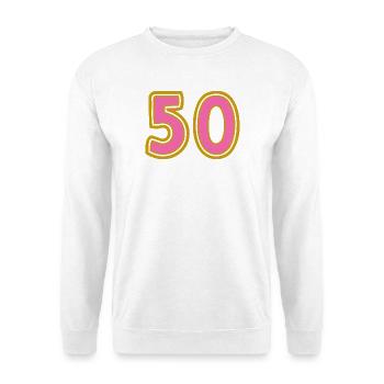 50. 50 YEARS. 50th ANNIVERSARY. 50 YEARS ANNIVERSARY. - Unisex Sweatshirt - white - Front