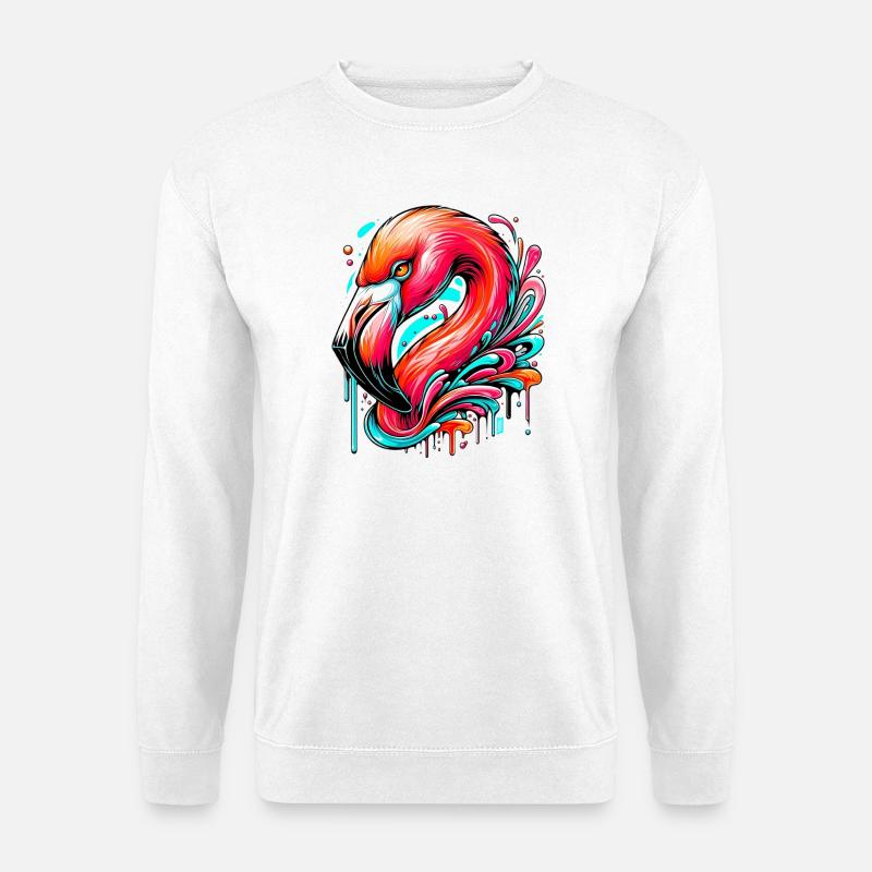 Flamingo - Unisex Sweatshirt - white