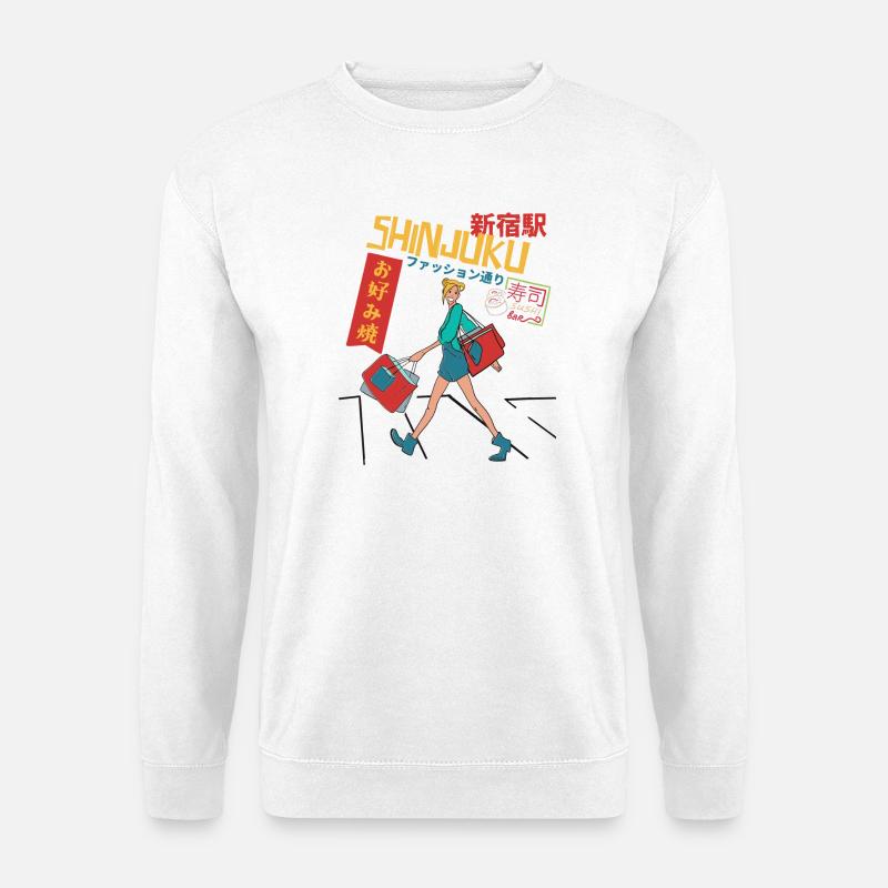 Shinjuku Shopping - Unisex Pullover - Weiß