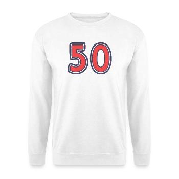 50. 50 YEARS. 50th ANNIVERSARY. 50 YEARS ANNIVERSARY. - Unisex Sweatshirt - white - Front