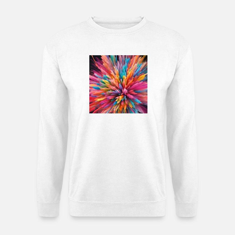 Farbexplosion - Unisex Pullover - Weiß
