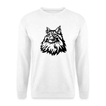 Norwegische Waldkatze - Unisex Pullover - Weiß - Vorne