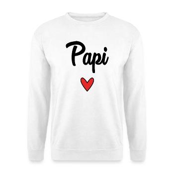BONNE FÊTE PAPA. PAPA. FÊTE DES PÈRES. PÈRE. BONNE - Sweat-shirt Unisexe - blanc - Devant
