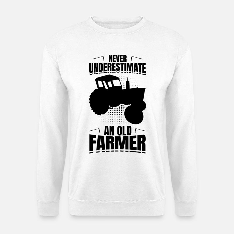 Landwirt Großvater - Unisex Pullover - Weiß