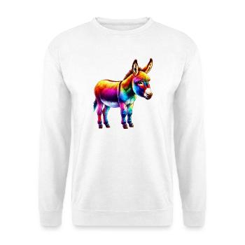 Esel-Maultier - Unisex Pullover - Weiß - Vorne