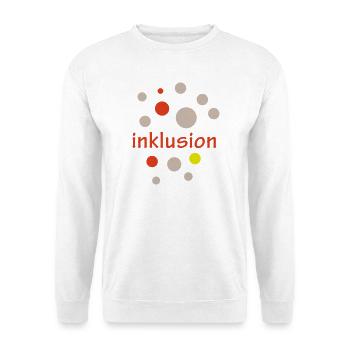 Inklusion - Unisex Pullover - Weiß - Vorne - Alina (178cm) & Michal (187cm)