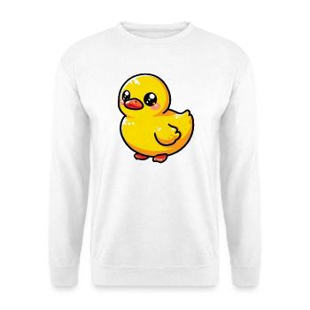 Ente Ente Ente Ente Ente - Unisex Pullover - Weiß - Vorne