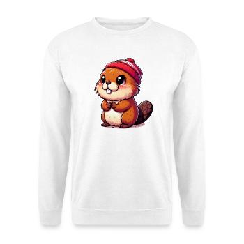Beaver - Unisex Sweatshirt - white - Front