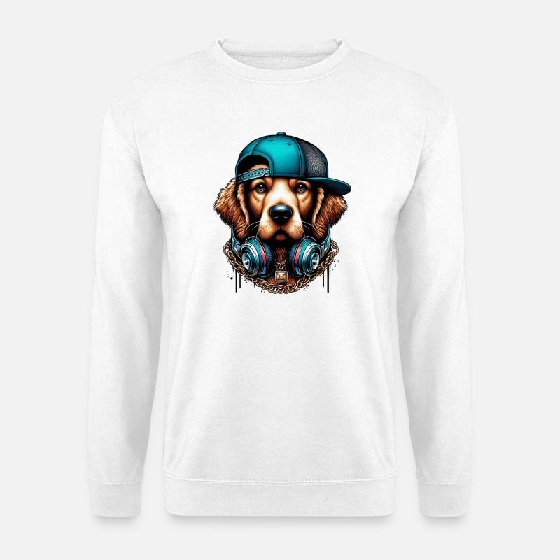Hund - Unisex Pullover - Weiß