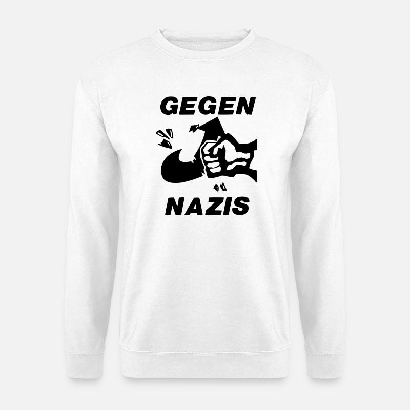 Gegen Nazis - Unisex Pullover - Weiß