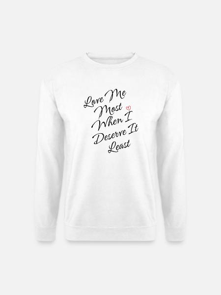 Whimsical Heart Line Art Design - Unisex Sweatshirt - white