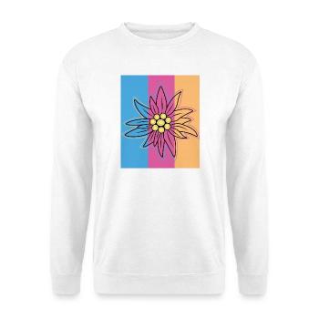 Edelweiß. - Unisex Pullover - Weiß - Vorne