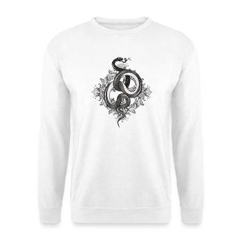 Ornement de serpent mystique – Élégant et puissant - Sweat-shirt Unisexe - blanc - Devant