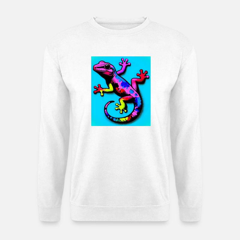 Gecko - Unisex Pullover - Weiß
