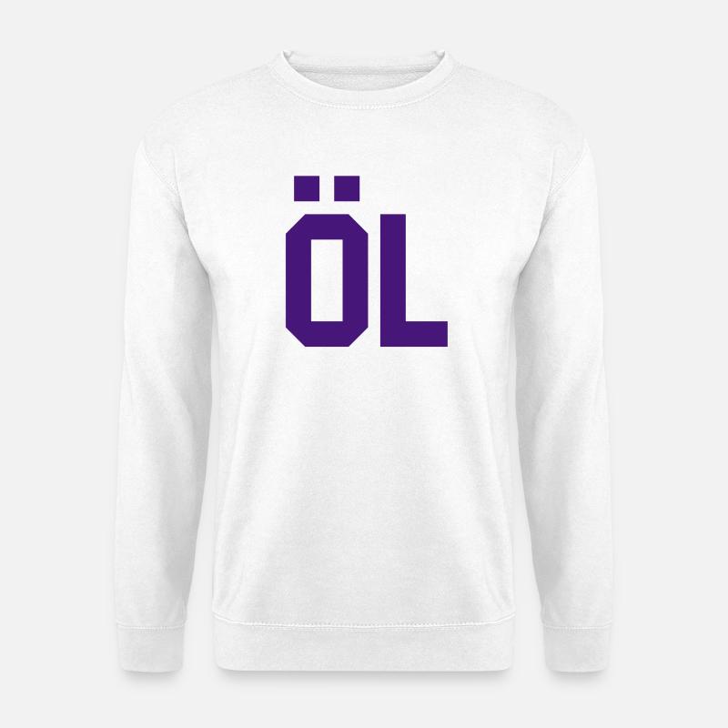 Abstraktes geometrisches Musterdesign - Unisex Pullover - Weiß
