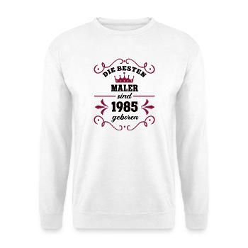 Peintre Anniversaire Né en 1985 Peintre Collègues - Sweat-shirt Unisexe - blanc - Devant