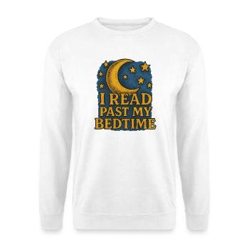 Mond und Sterne, Gutenachtgeschichten-Design - Unisex Pullover - Weiß - Vorne