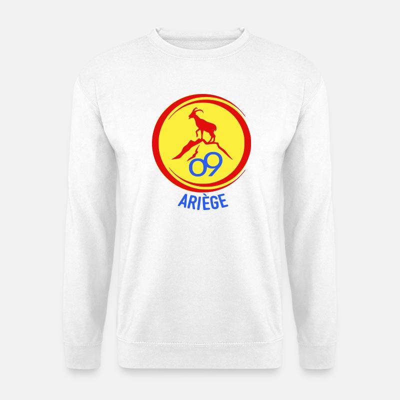 Alpensteinbock Ariège 09 - Unisex Pullover - Weiß