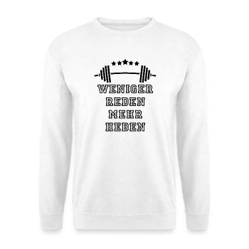 GYM: Focus & Power - Unisex Sweatshirt - white - Front