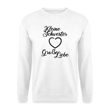 Petite sœur Grand Amour - Sweat-shirt Unisexe - blanc - Devant
