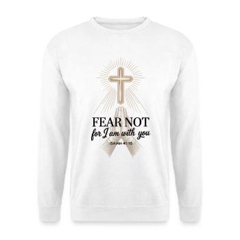 Inspirational Bible Verse T-Shirt for Christians - Unisex Sweatshirt - white - Front