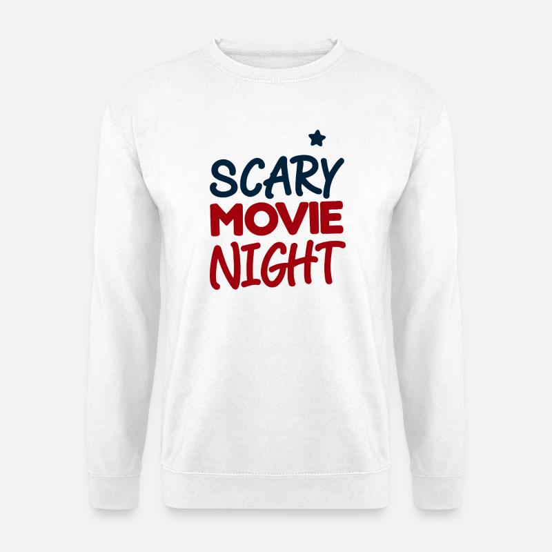Horrorfilm-Nacht - Unisex Pullover - Weiß