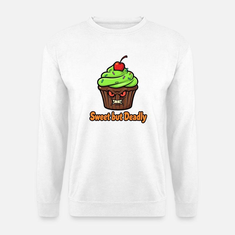 Süß aber tödlich Cupcake - Unisex Pullover - Weiß