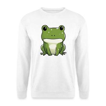 Cute Frog for Kids Birthday - Unisex Sweatshirt - white - Front