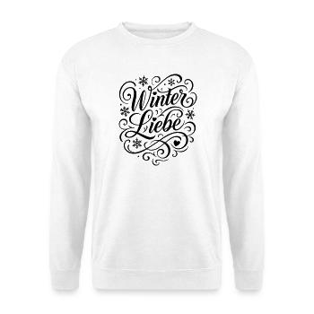 Winter Love Saying - Unisex Sweatshirt - white - Front