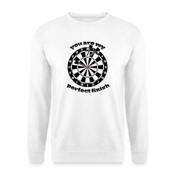 Darts in love - Unisex Sweatshirt - white - Front